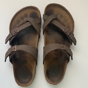 Birkenstock Mayari sandals. Mocha color. Size 37, 6-6.5. In good condition.